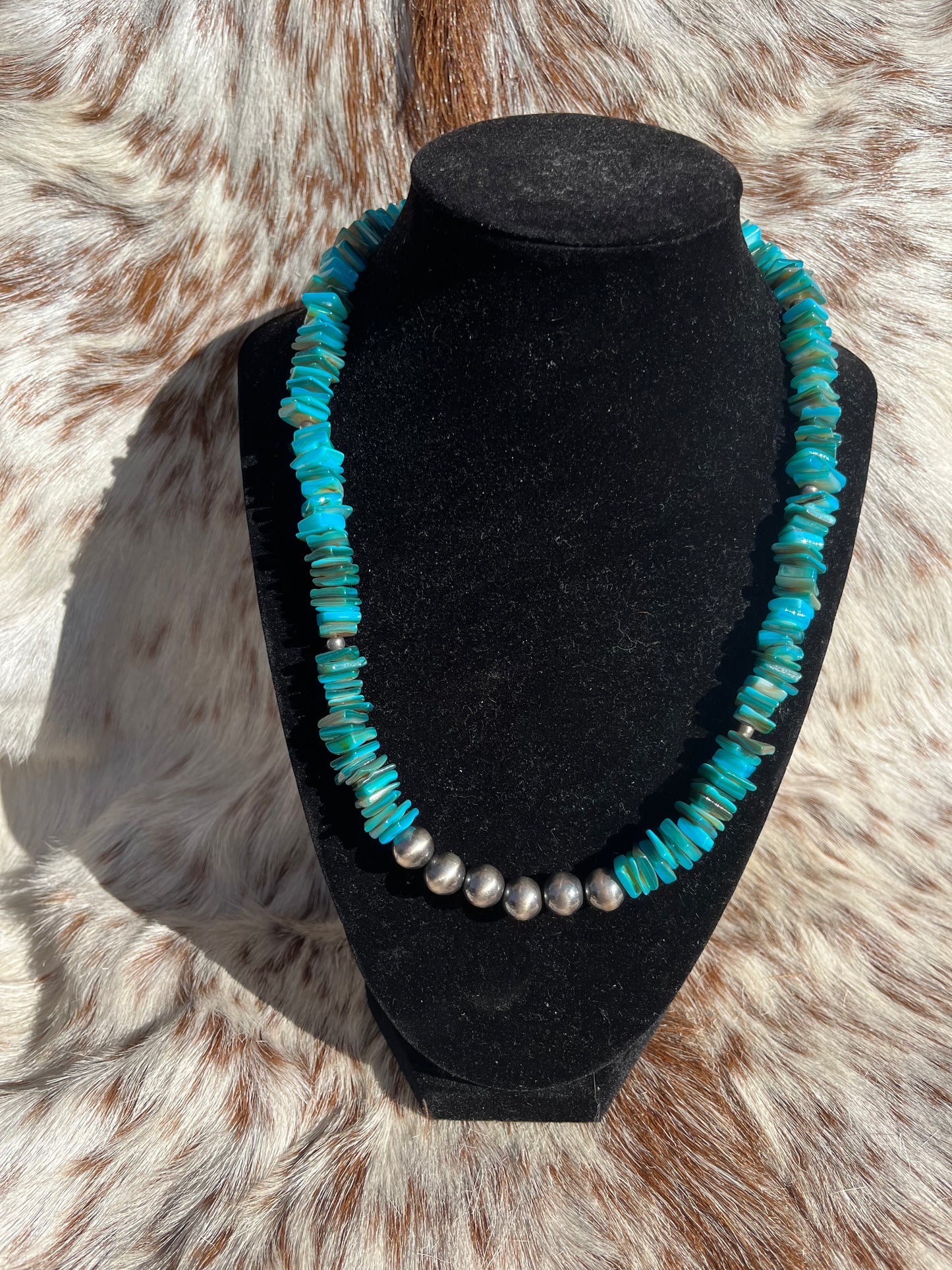 Faux Turquoise and Navajo Pearl