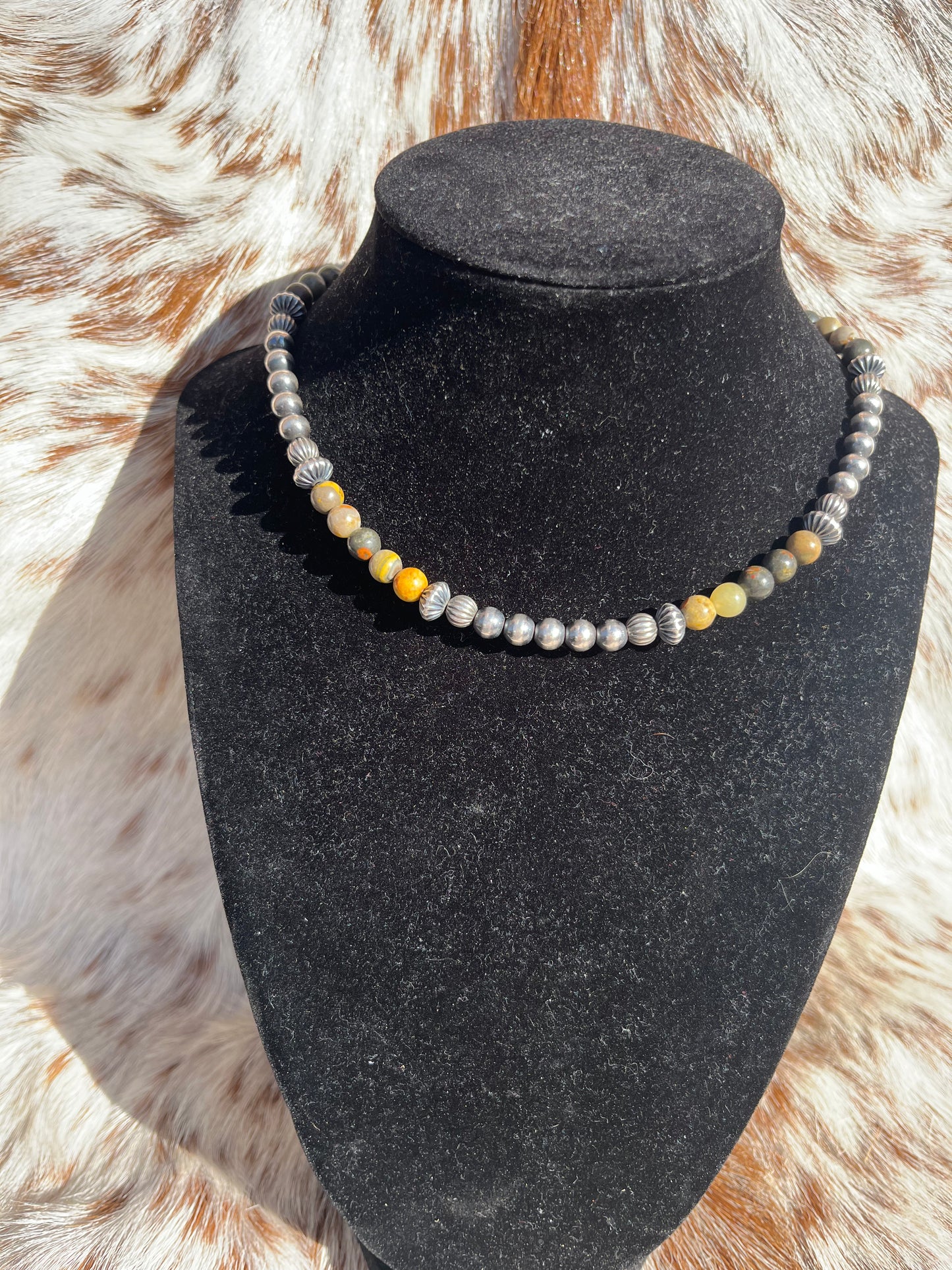 Navajo Pearl and Bumblebee Jasper